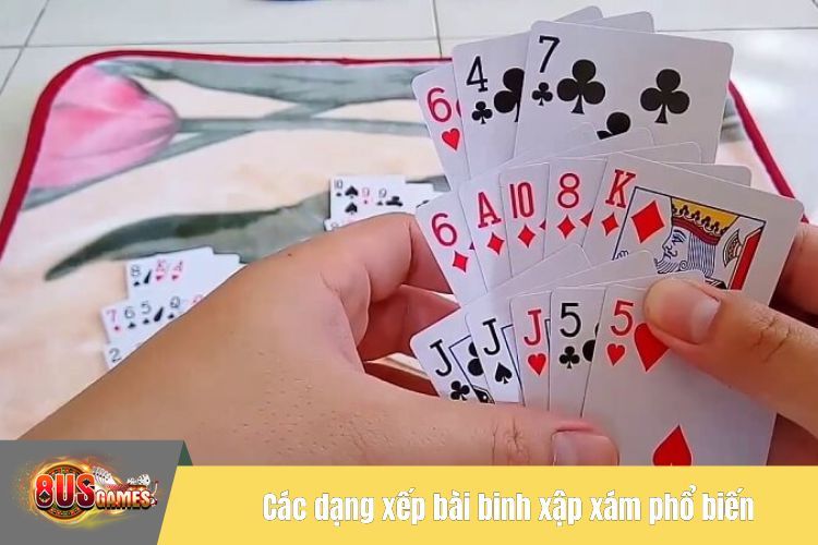 Các dạng xếp bài binh xập xám phổ biến