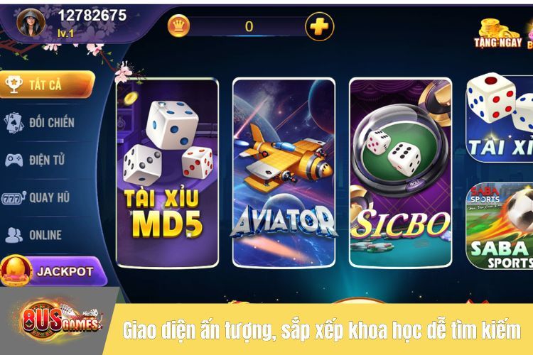 Giao diện ấn tượng, sắp xếp khoa học dễ tìm kiếm