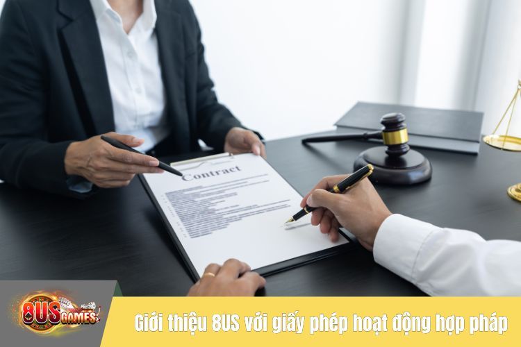 Giới thiệu 8US với giấy phép hoạt động hợp pháp