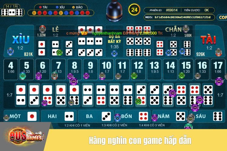 Hàng nghìn con game hấp dẫn với đa dạng sảnh cược